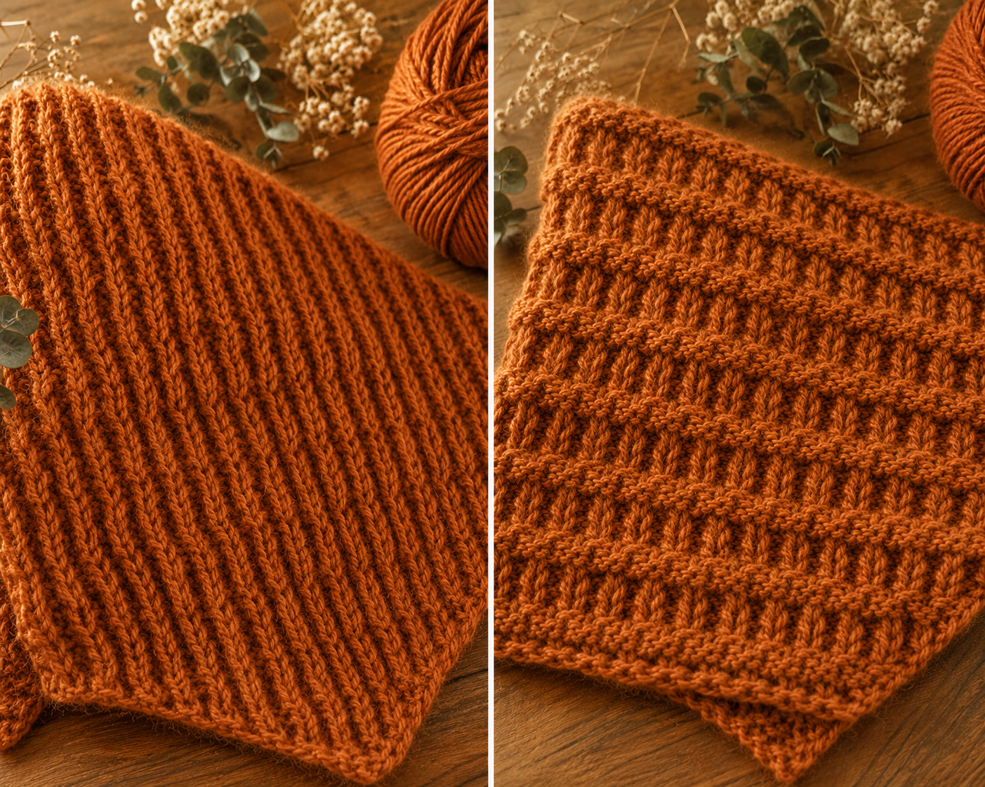 Ember Ridge close-up of reversible stitch texture