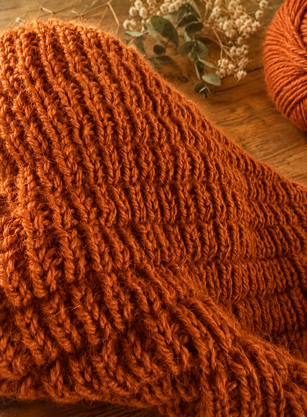 Ember Ridge shawl detail shot